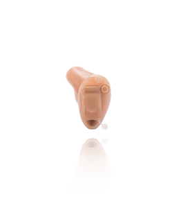 A hearing aid you can barely see